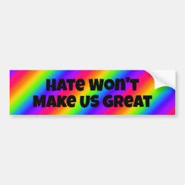 Pegatina Para Coche El odio no nos hará grandes
