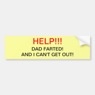 Pegatina Para Coche El papá Farted