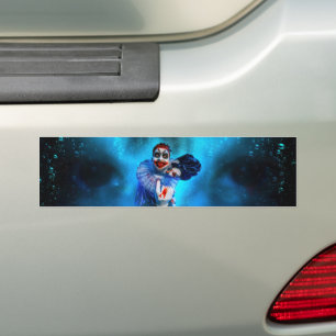 Pegatina Para Coche El payaso amenazador de SlipperyJoe Feliz Hallowee