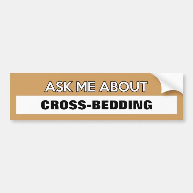 Pegatina Para Coche El personalizable "me pregunta acerca… " (Frente)