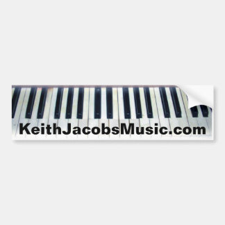 Pegatina Para Coche El piano de Keith Jacobs cierra el bumpersticker