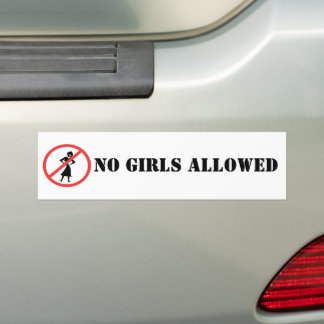 Pegatina Para Coche El pictograma sin símbolo Sin Chicas permitidos