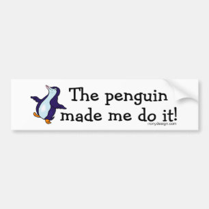 Pegatina Para Coche ¡El pingüino hizo que lo hace!