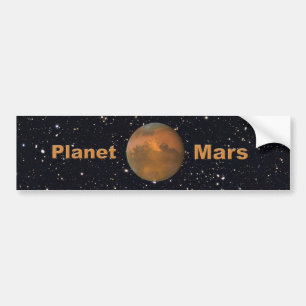 Pegatina Para Coche El planeta rojo Mars Starry Sky