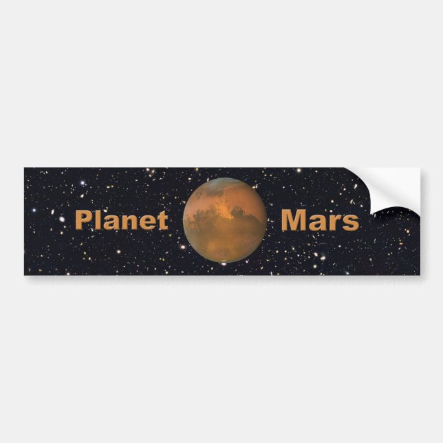 Pegatina Para Coche El planeta rojo Mars Starry Sky (Frente)