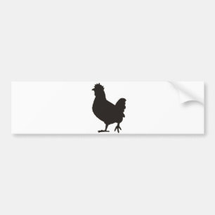 Pegatina Para Coche el pollo es el nuevo negro