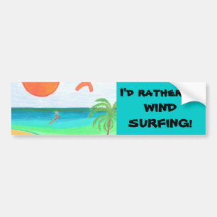 Pegatina Para Coche El practicar surf del viento