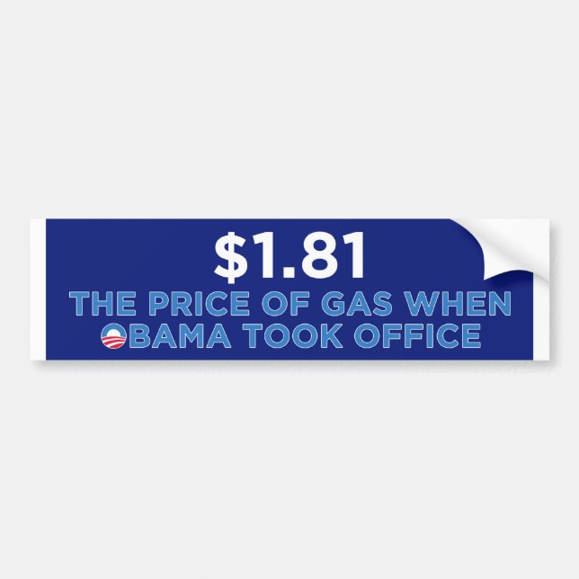 Pegatina Para Coche El precio del gas (Frente)