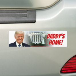 Pegatina Para Coche El presidente del hogar de papá, Donald Trump, tri