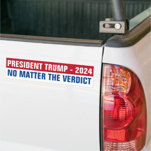 Pegatina Para Coche El presidente Trump 2024 sin veredicto