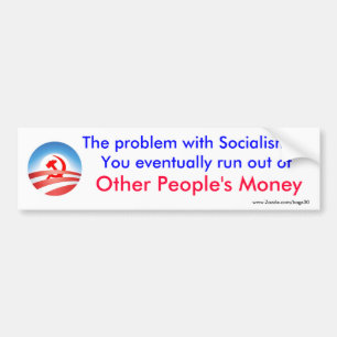 Pegatina Para Coche El problema con socialismo