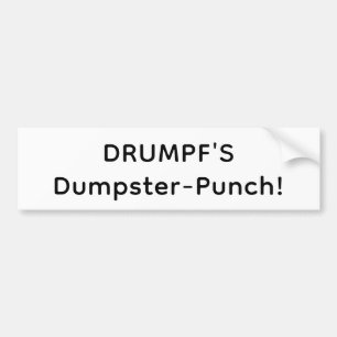 Pegatina Para Coche ¡El Puñetazo en el Contenedor de Drumpf! Hankamer