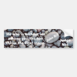 Pegatina Para Coche Él que está sin pecado