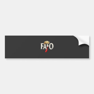 Pegatina Para Coche El retro estadounidense Donald Trump FAFO Patriota