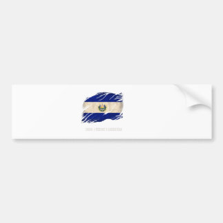 Pegatina Para Coche El Salvador Bumper Sticker- Dios Union Libertad