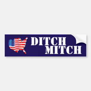 Pegatina Para Coche El senador Ditch Mitch McConnell Kentucky demasiad