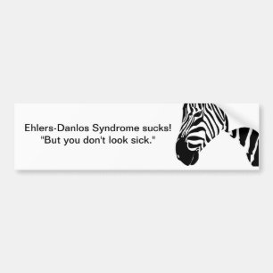 Pegatina Para Coche ¡El síndrome de Ehlers-Danlos chupa!