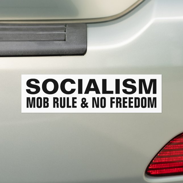 Pegatina Para Coche El socialismo definió a Bumper Sticker (en coche)