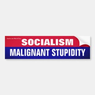 Pegatina Para Coche El socialismo es una estupidez maligna