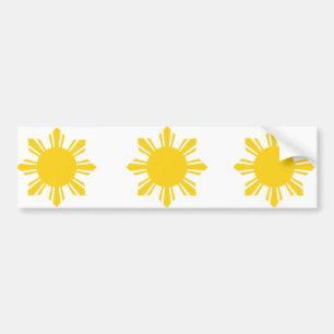 Pegatina Para Coche el sol   cosechado Filipinas, Filipinas