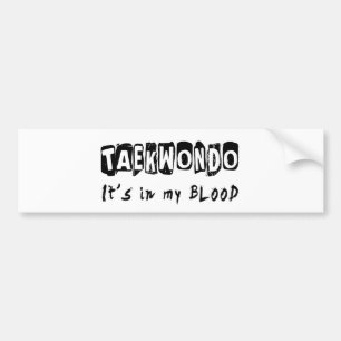 Pegatina Para Coche El Taekwondo está en mi sangre