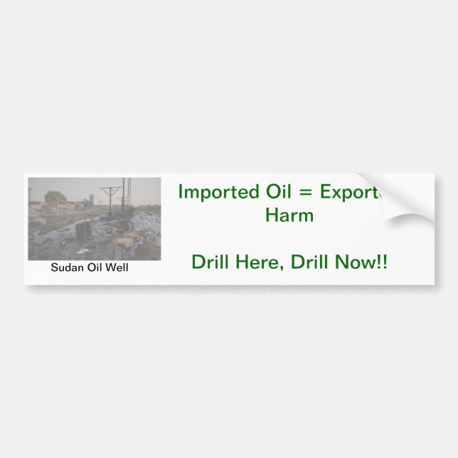 PEGATINA PARA COCHE EL TALADRO AQUÍ, AHORA PERFORA 3 (Frente)