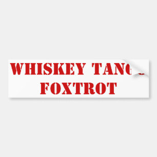 Pegatina Para Coche El tango del whisky Foxtrot