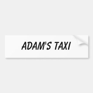 PEGATINA PARA COCHE EL TAXI DE ADAM