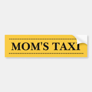 PEGATINA PARA COCHE EL TAXI DE LA MAMÁ