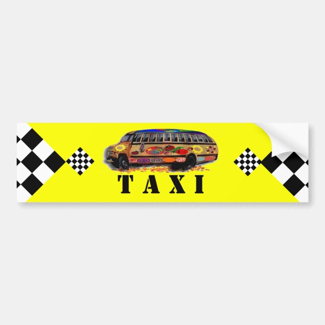 Pegatina Para Coche El taxi de mamá (Frente)