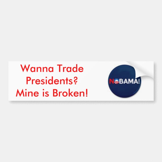 Pegatina Para Coche ¿el th_nobama, quiere negociar a presidentes? ¡El (Frente)