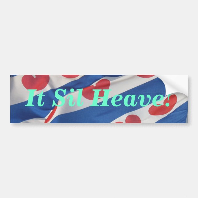 Pegatina Para Coche ¡Él tirón de Sil! Bandera más enferma de (Frente)
