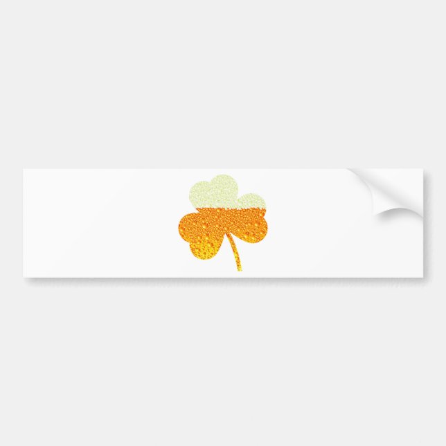 Pegatina Para Coche el trébol de cerveza de los patrics (Frente)