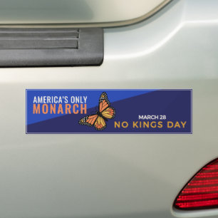Pegatina Para Coche El Único Monarca de América   Día Sin Reyes 28 de 