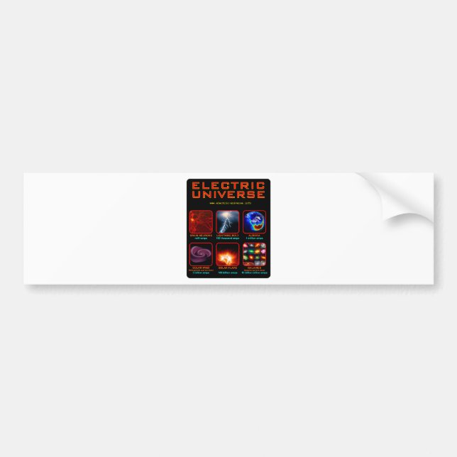 Pegatina Para Coche El universo eléctrico (Frente)