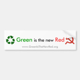 Pegatina Para Coche El verde es el nuevo rojo