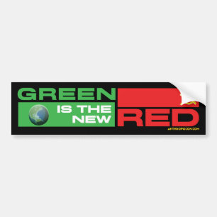 Pegatina Para Coche El verde es el nuevo rojo