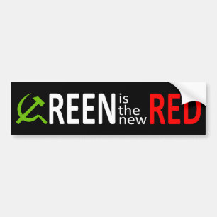 Pegatina Para Coche El verde es el nuevo rojo