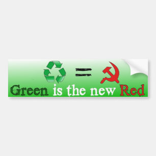 Pegatina Para Coche El verde es el nuevo rojo
