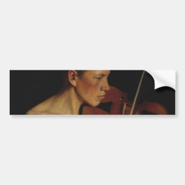 Pegatina Para Coche El violinista (músico masculino) (de Pekka Halonen