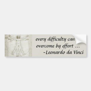 Pegatina Para Coche El vitruviano de Leonardo da Vinci