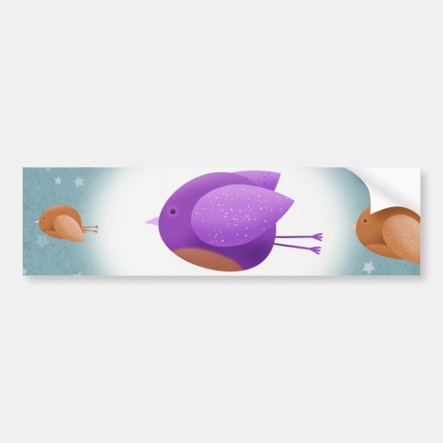 Pegatina Para Coche El volar de los pájaros (Frente)