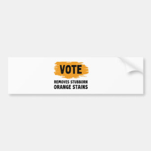 Pegatina Para Coche El voto elimina el obsequio del Naranja testarudo