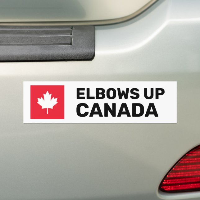 Pegatina Para Coche Elbows Up Canada (en coche)