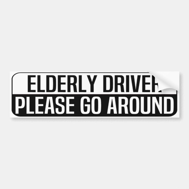 Pegatina Para Coche elderly driver please go around (Frente)