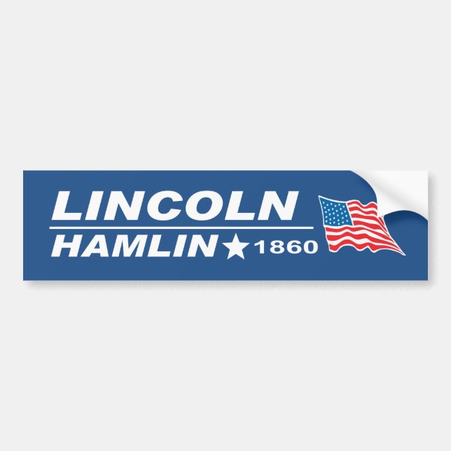Pegatina Para Coche Elección 1860 de Abraham Lincoln - de Hannibal (Frente)
