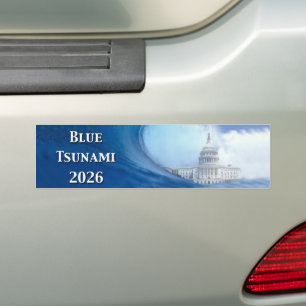 Pegatina Para Coche Elección Tsunami Azul 2026