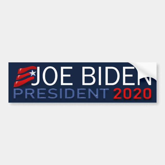 Pegatina Para Coche Elecciones de Joe Biden a presidente democrático 2 (Frente)