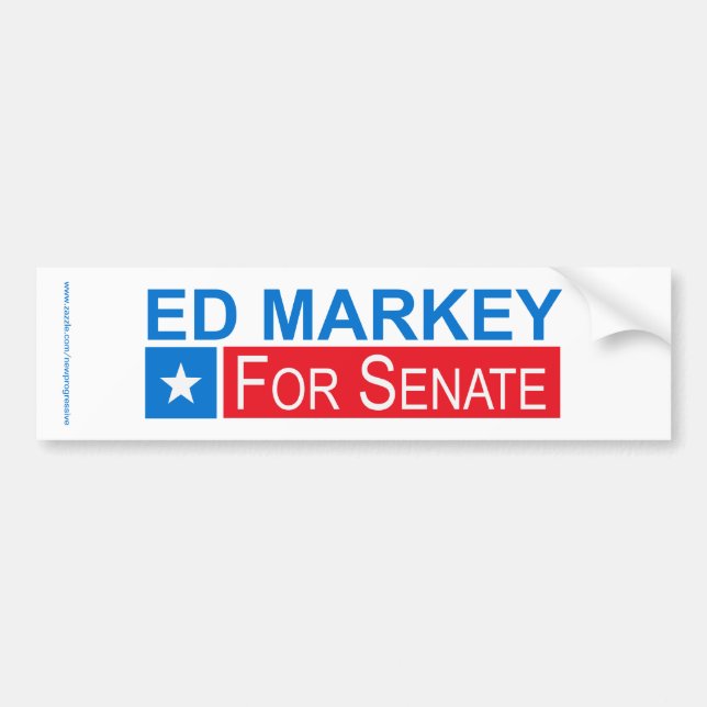 Pegatina Para Coche Elect Ed Markey (Frente)