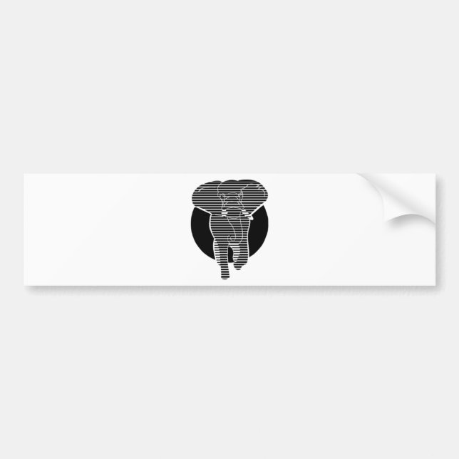 Pegatina Para Coche Elefante (Frente)